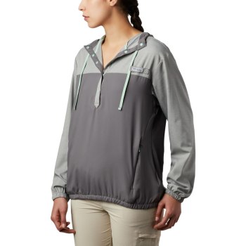 Columbia Hoodie Dames, PFG Tamiami Grijs Mintgroen, 20WHYKCQO